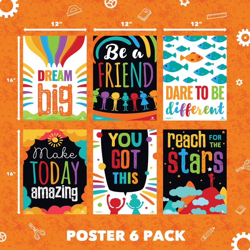 Sproutbrite Classroom Decorations - Posters for Teachers - Bulletin Board and Wall Decor for Pre School, Elementary and Middle School Themes - Image 2
